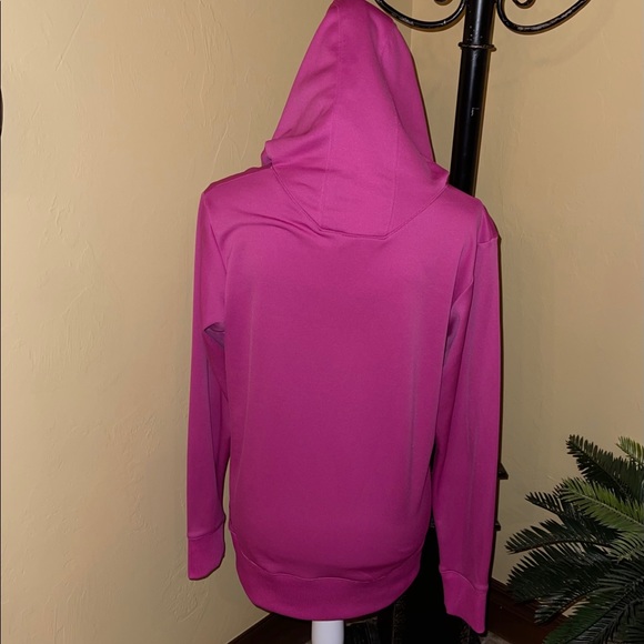 Under Armour Hooded Sweatshirt - Magenta - Sz Lrg - Picture 4 of 6